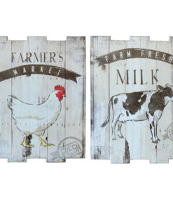 Farmers' Market Print on Wooden Posters