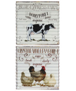 Vintage Dairy & Farm Corrugated Iron Posters
